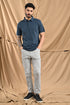 Laser Cut Microdot Polo In Olive Green