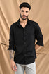 Stitchless Twill Shirt In True Black