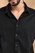 Stitchless Twill Shirt In True Black