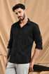 Stitchless Twill Shirt In True Black