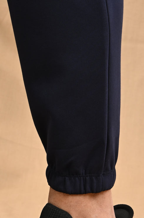 Ankle Length Jogger In Deep Navy