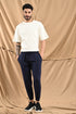 Ankle Length Jogger In Deep Navy