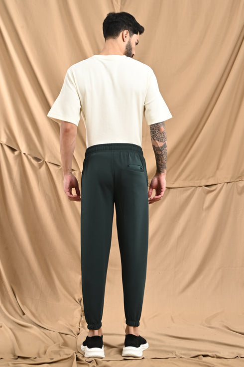 Ankle Length Jogger In Forest Green