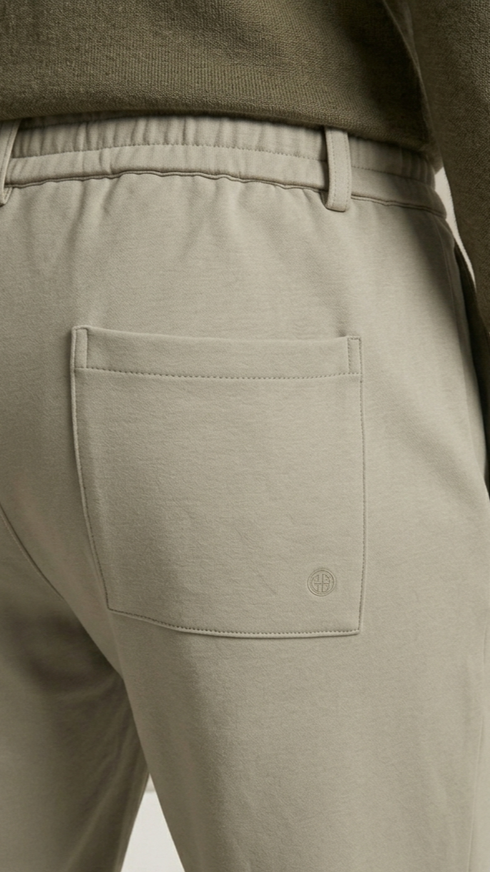 Smart-Casual Slacks - Muted Sage Green