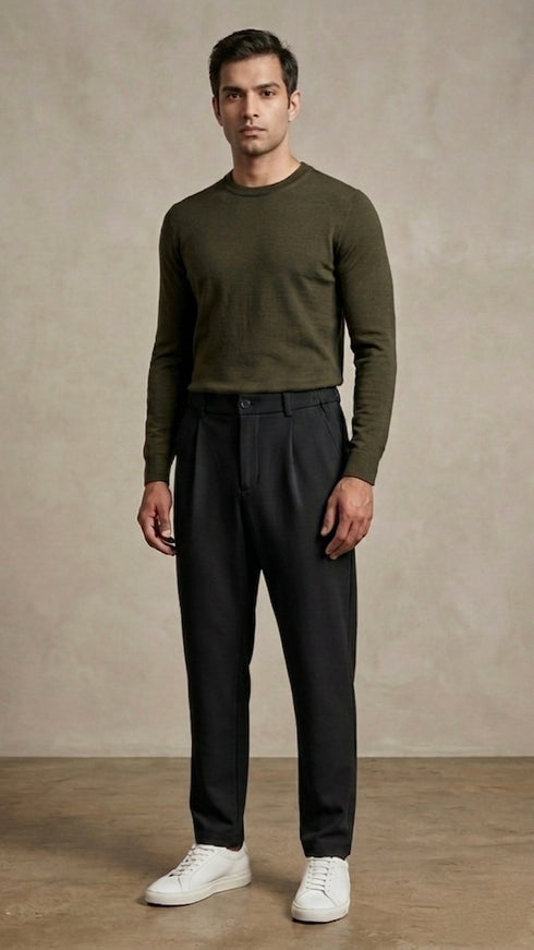 Smart-Casual Slacks - Black