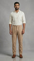 Stretchable Linen Pants- Tan