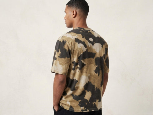 Oversized Camo-Print Tee