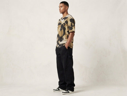 Oversized Camo-Print Tee