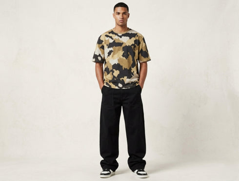 Oversized Camo-Print Tee