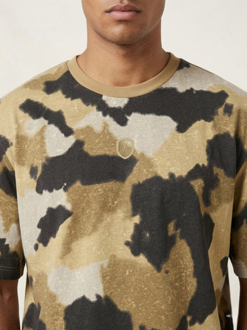 Oversized Camo-Print Tee