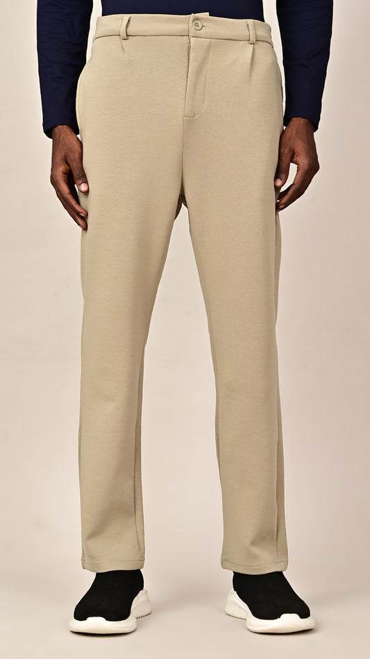 Smart-Casual Slacks - Beige