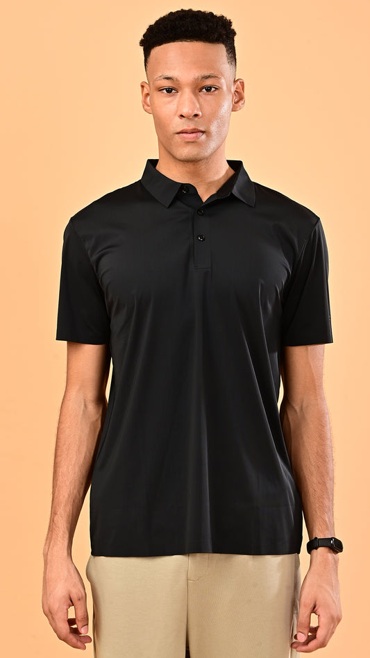 Airdry Polo- Black