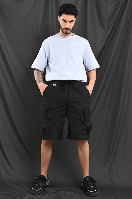 "AA" Cargo Shorts In Black